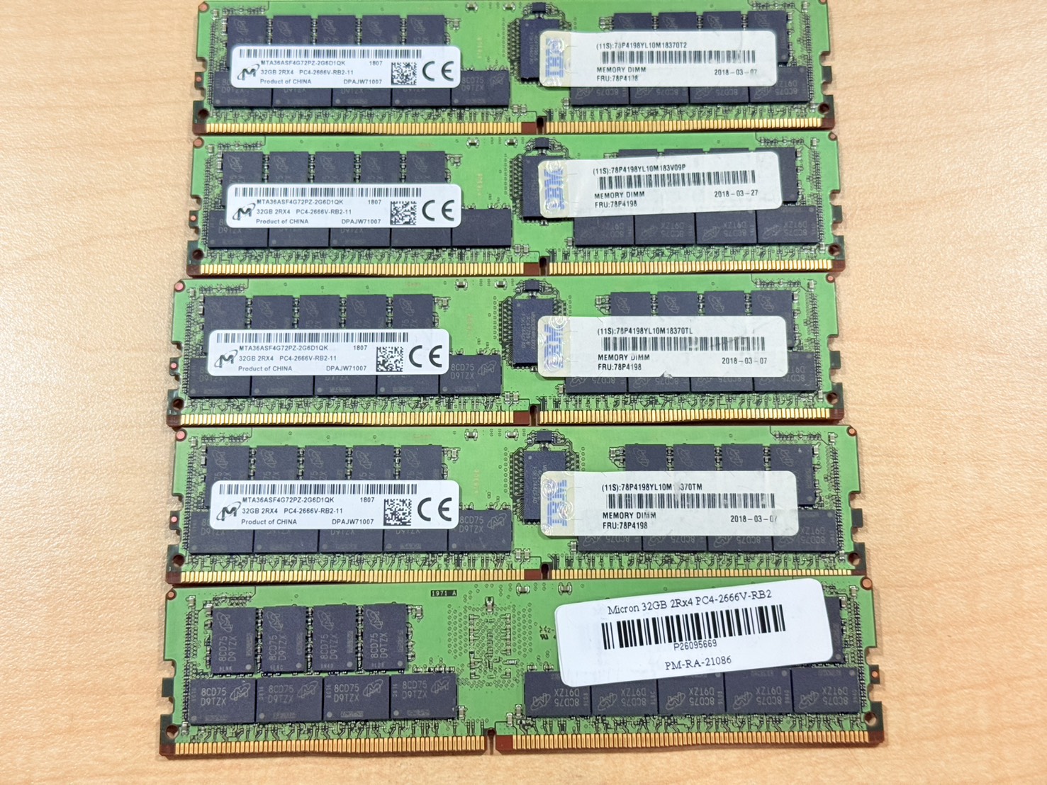 Micron 32GB 2Rx4 PC4-2666V-RB2 Server ECC RAM