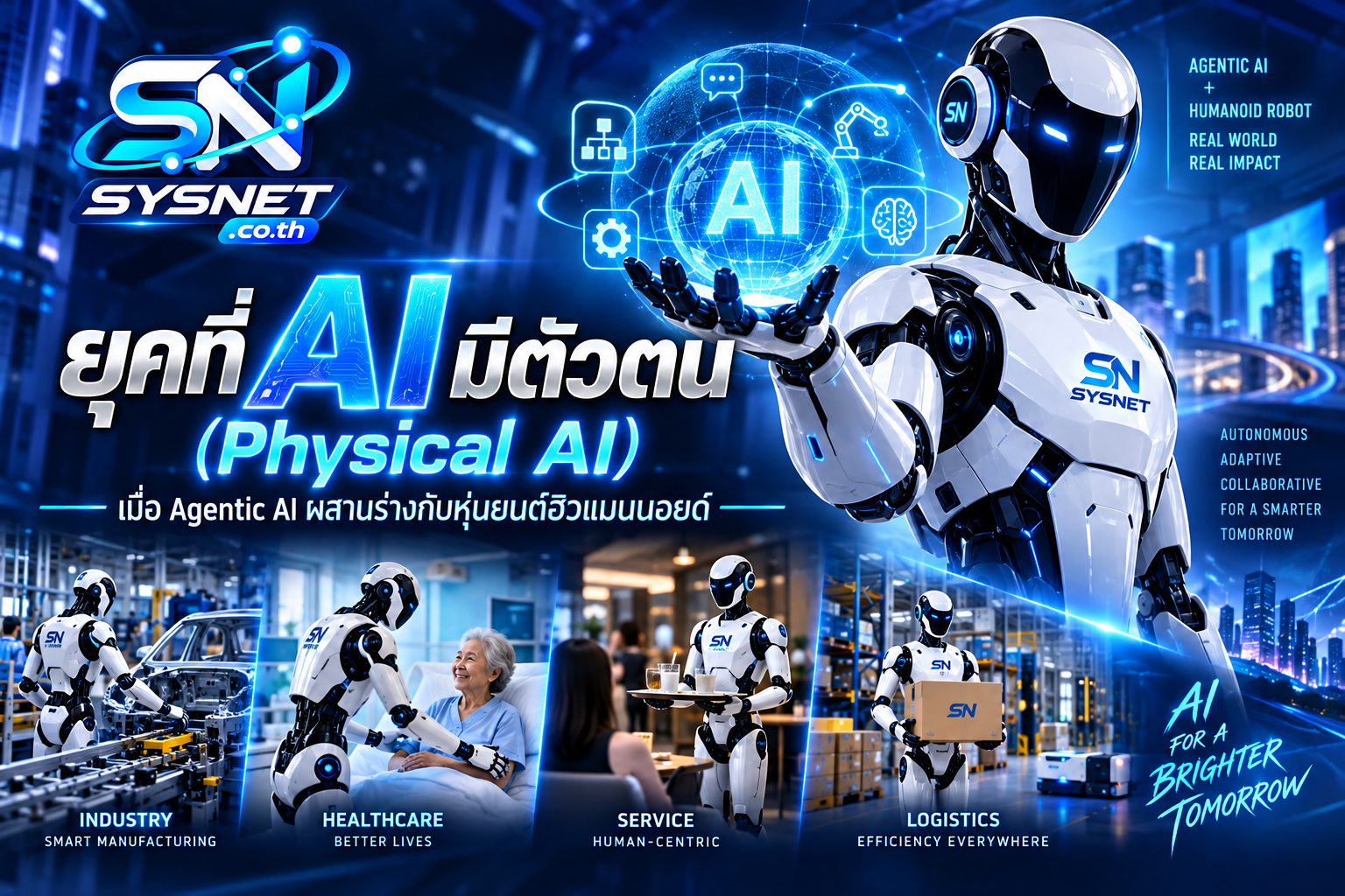 ยุคที่ AI มีตัวตน (Physical AI): เมื่อ Agentic AI ผสานร่างกับหุ่นยนต์ฮิวแมนนอยด์