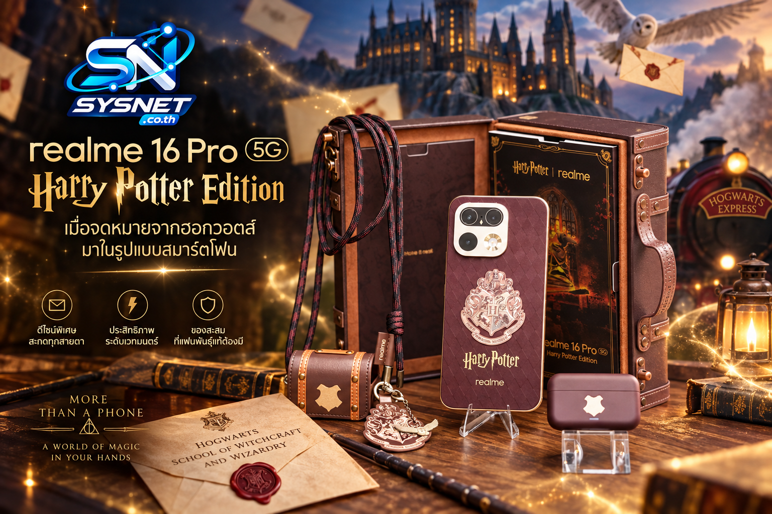 realme 16 Pro 5G Harry Potter Edition เมื่อจดหมายจากฮอกวอตส์มาในรูปแบบสมาร์ตโฟน