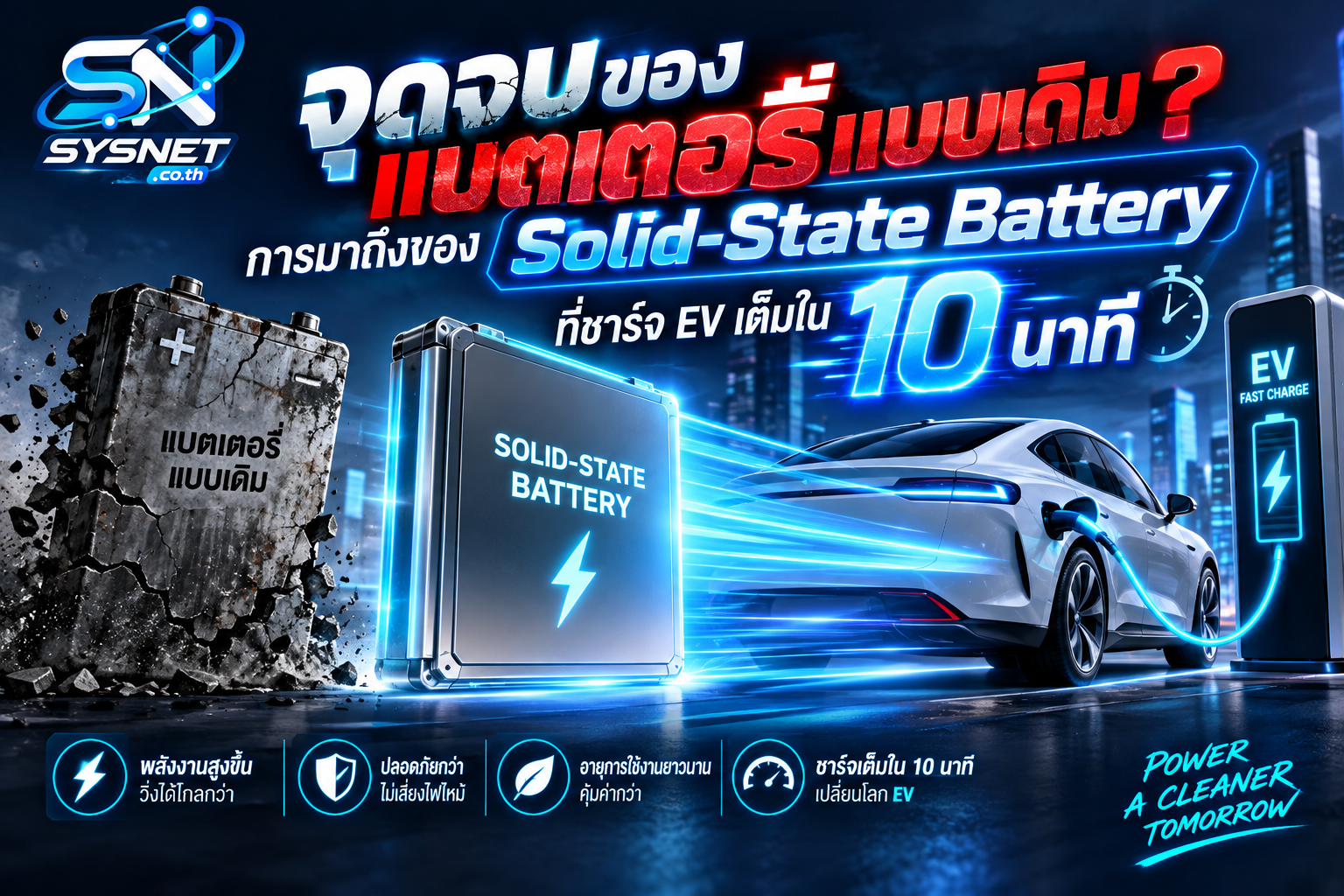 จุดจบของแบตเตอรี่แบบเดิม? การมาถึงของ Solid-State Battery ที่อาจเปลี่ยนโลก EV ด้วยการชาร์จเพียง 10 นาที