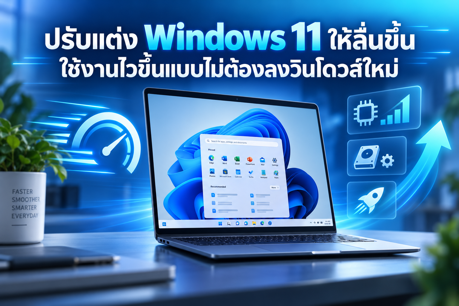 ปรับแต่ง Windows 11 ให้ลื่นขึ้น ใช้งานไวขึ้นแบบไม่ต้องลงวินโดวส์ใหม่