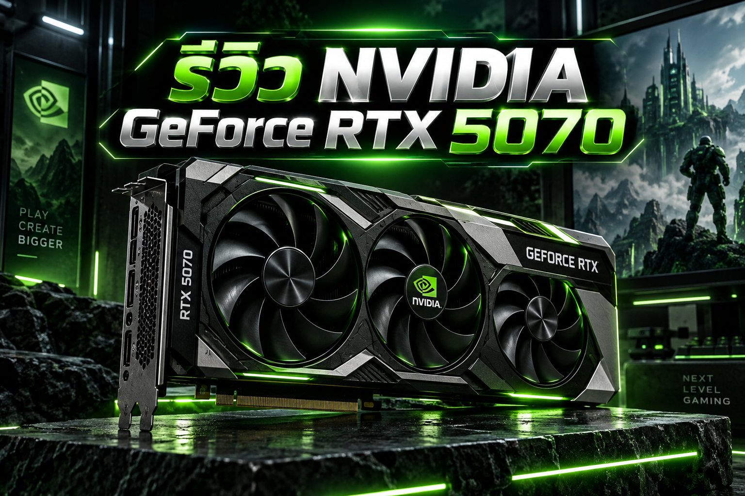 รีวิว NVIDIA GeForce RTX 5070: การ์ดจอ 1440p ยุค AI แรงขึ้นแค่ไหน และคุ้มไหมที่จะอัปเกรด?