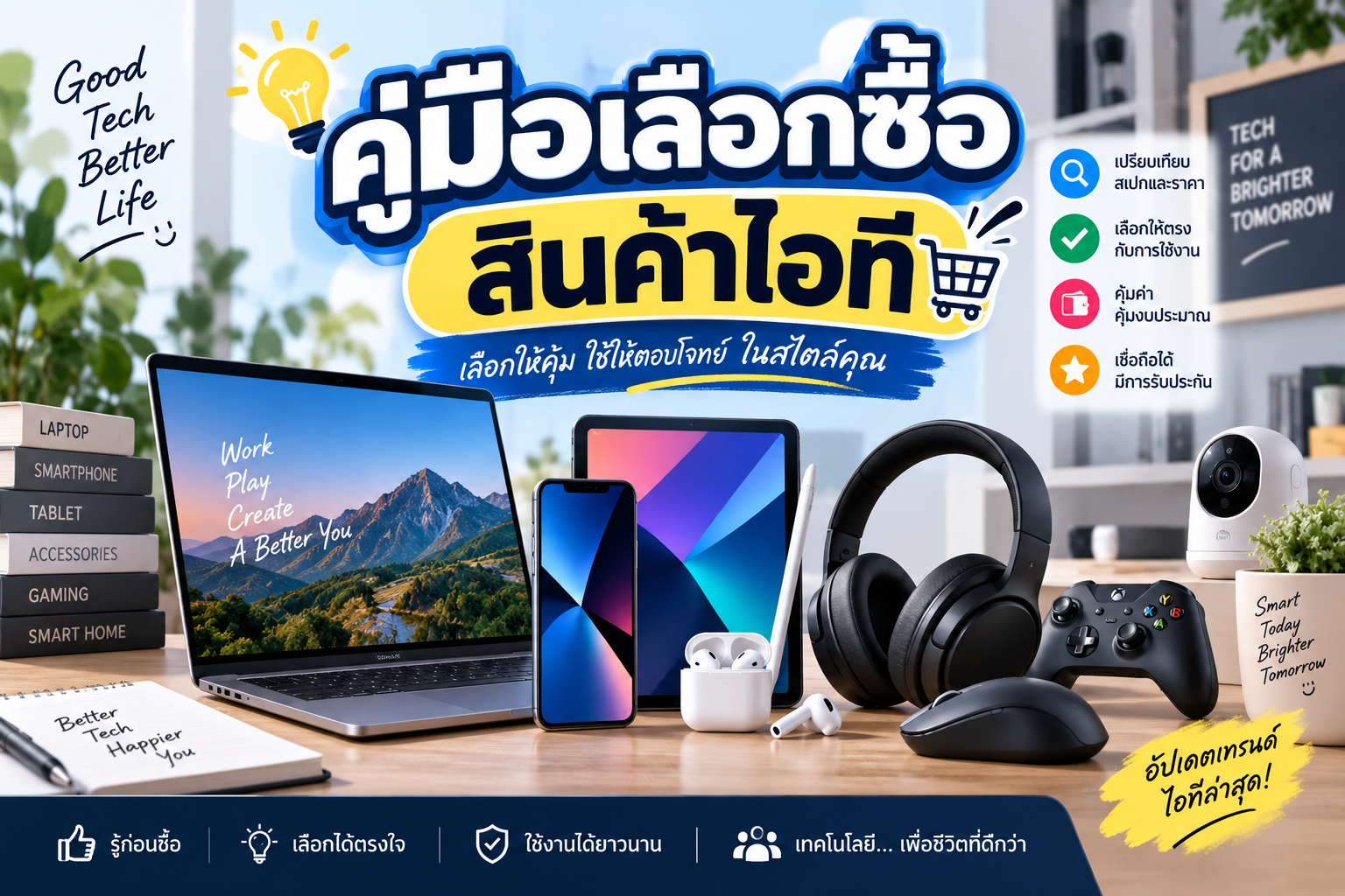 คู่มือเลือกซื้อสินค้าไอที เลือกอย่างไรให้คุ้มค่าและตอบโจทย์การใช้งาน
