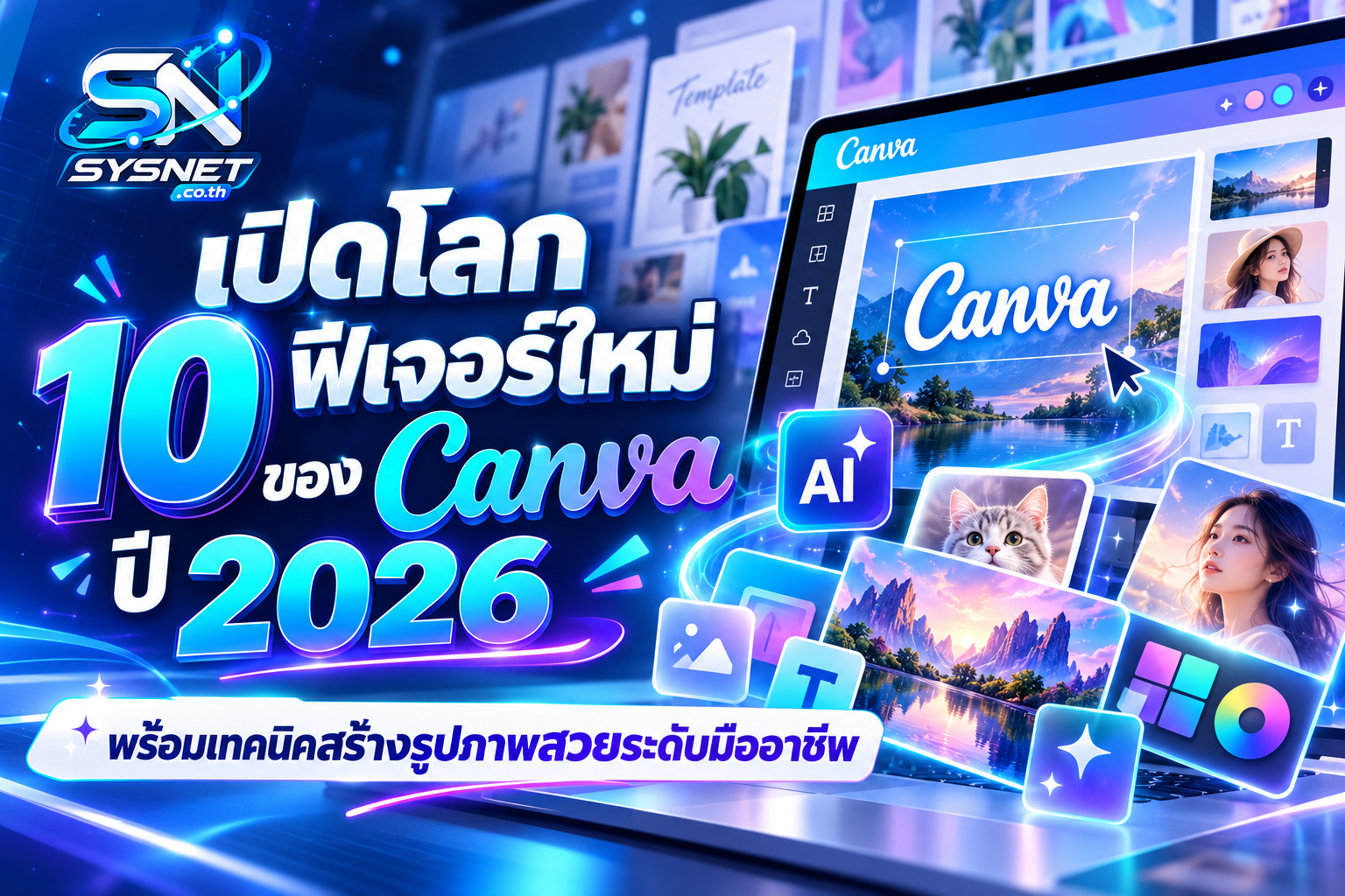 เปิดโลก 10 ฟีเจอร์ใหม่ของ Canva ปี 2026 พร้อมเทคนิคสร้างรูปภาพสวยระดับมืออาชีพ