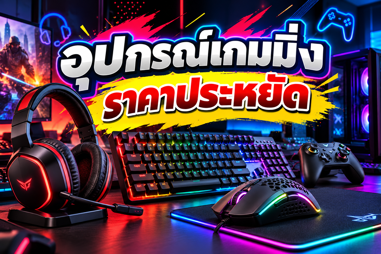 อุปกรณ์เกมมิ่งราคาประหยัด จัดเต็มความมันส์ในงบหลักร้อย!