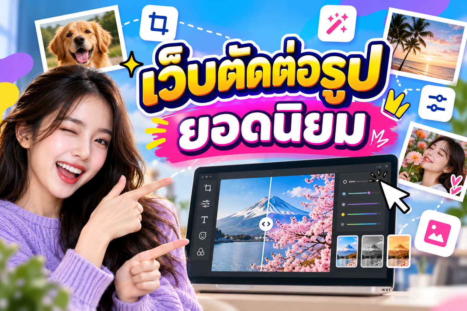 เว็บตัดต่อรูปยอดนิยม