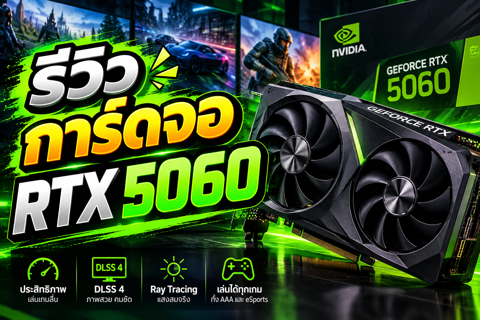 รีวิว การ์ดจอ rtx 5060