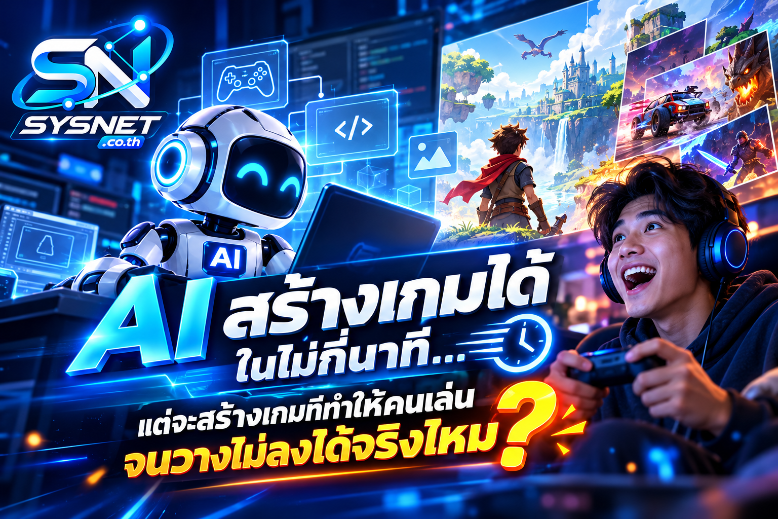 AI สร้างเกมได้ในไม่กี่นาที…แต่จะสร้างเกมที่ทำให้คนเล่นจนวางไม่ลงได้จริงไหม?