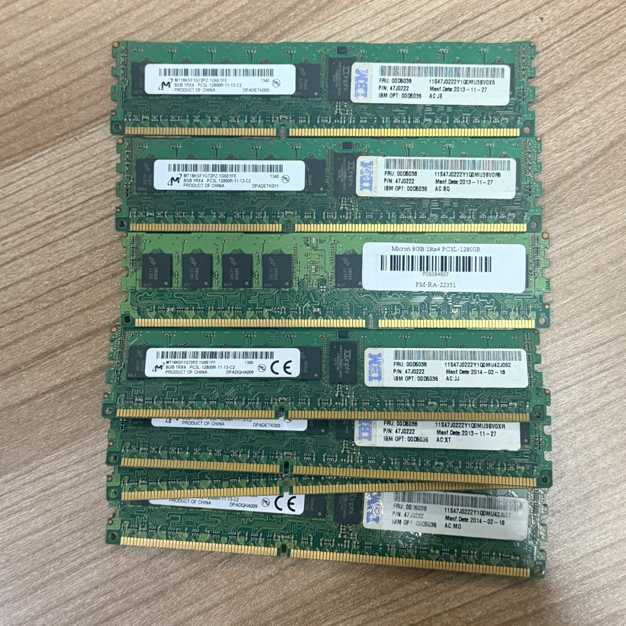 ขาย  Ram Server Micron 8GB 1Rx4 PC3L-12800R