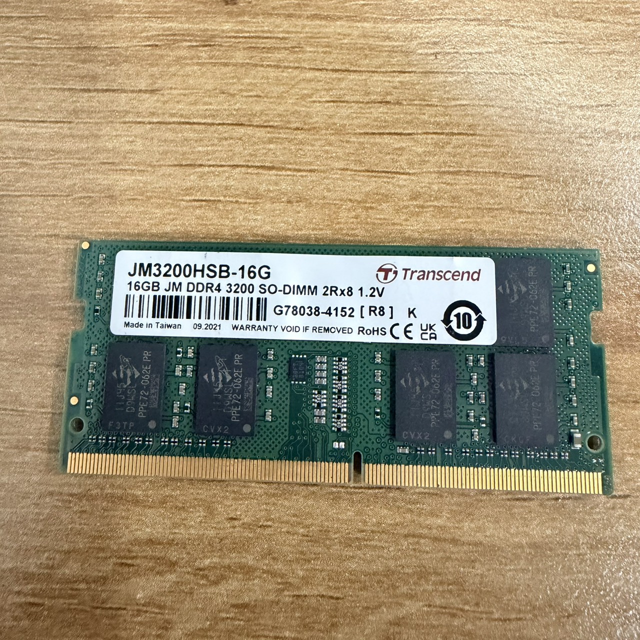 ขาย Ram NB Transcend 16GB 1Rx8 DDR4 2666 SO-DIMM