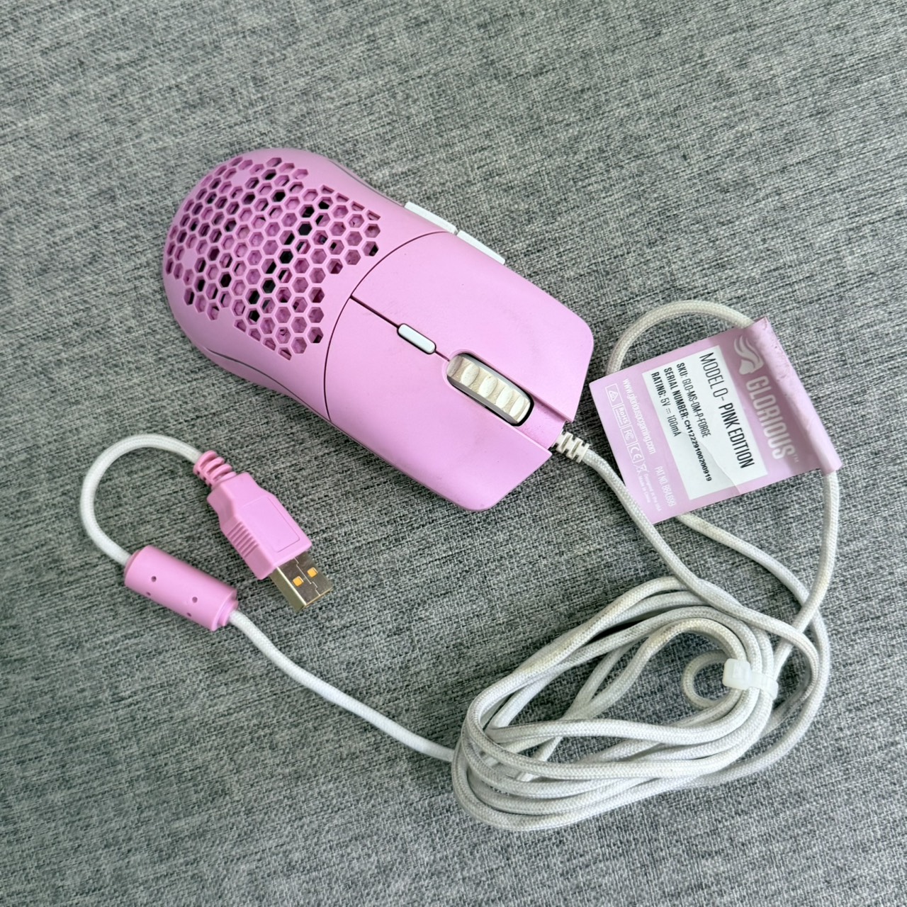 ขาย Glorious Model O/O Minus Pink Edition เมาส์เกมมิ่ง มีสาย Wired Gaming Mouse