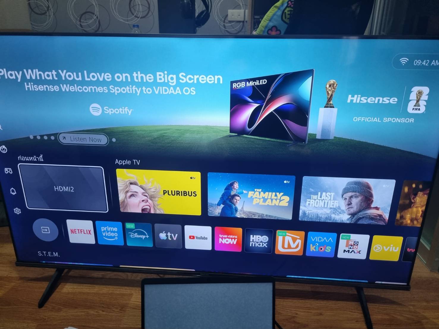 ขาย ทีวีแอลอีดี 55 นิ้ว HISENSE (4K, LED, VIDAA) 55A6100K