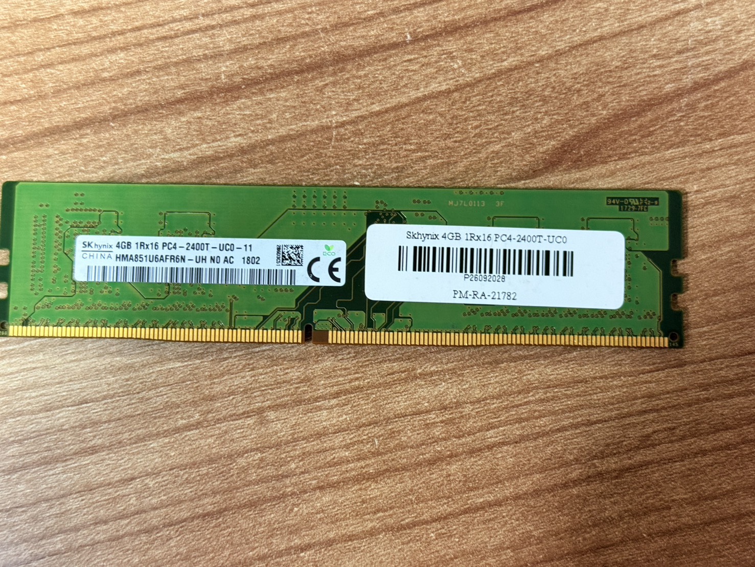 ขาย Skhynix 4GB 1Rx16 PC4-2400T-UC0 รูปที่ 2