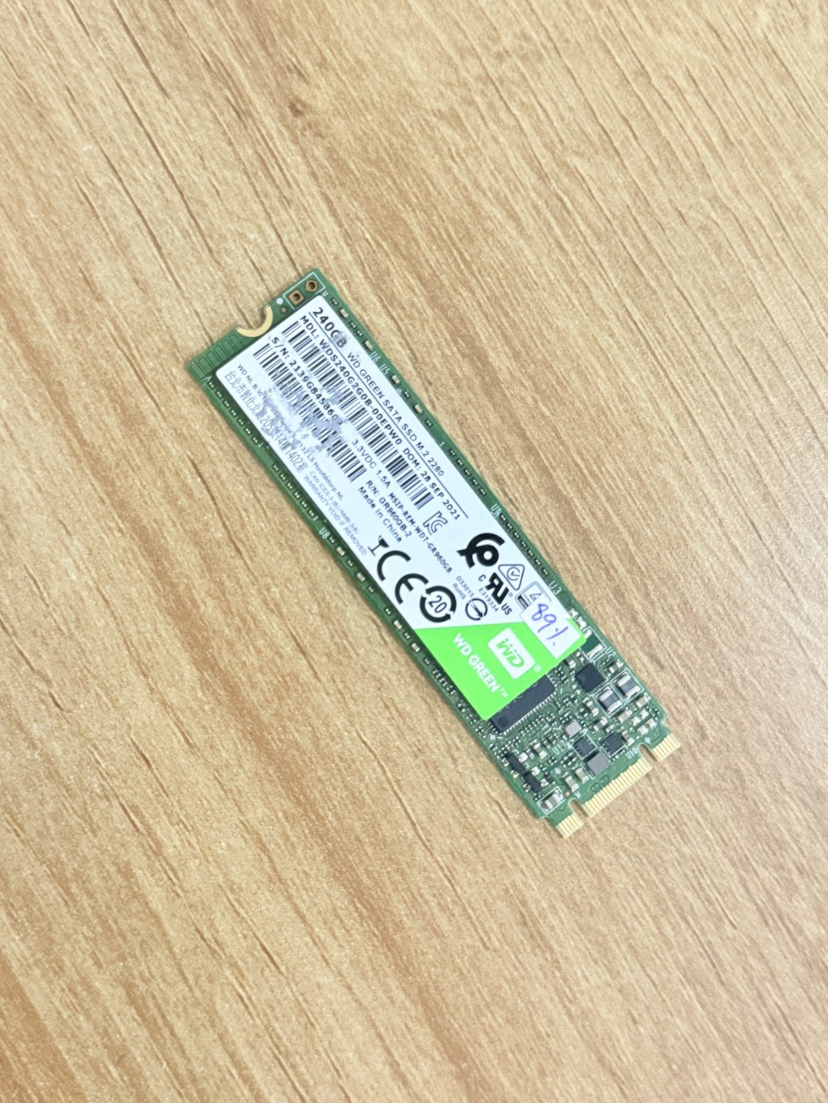 ขาย WD Green SSD 240GB M.2 SATA