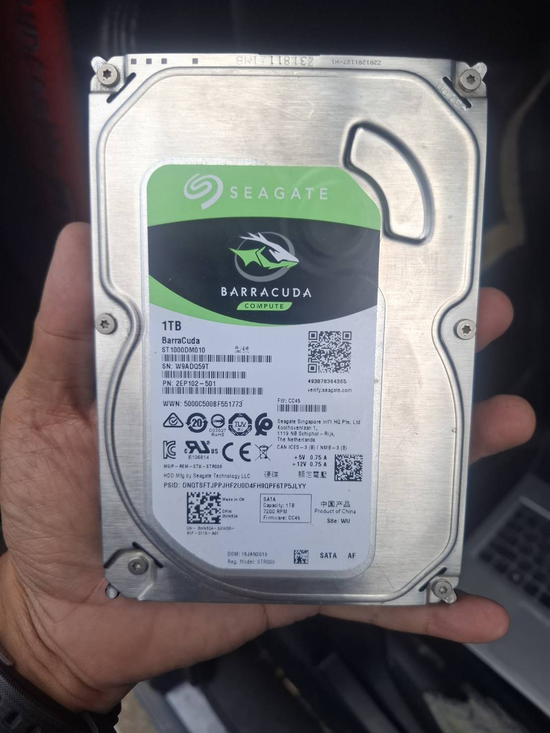 ขาย harddisk seagate 1 tb  barracuda
