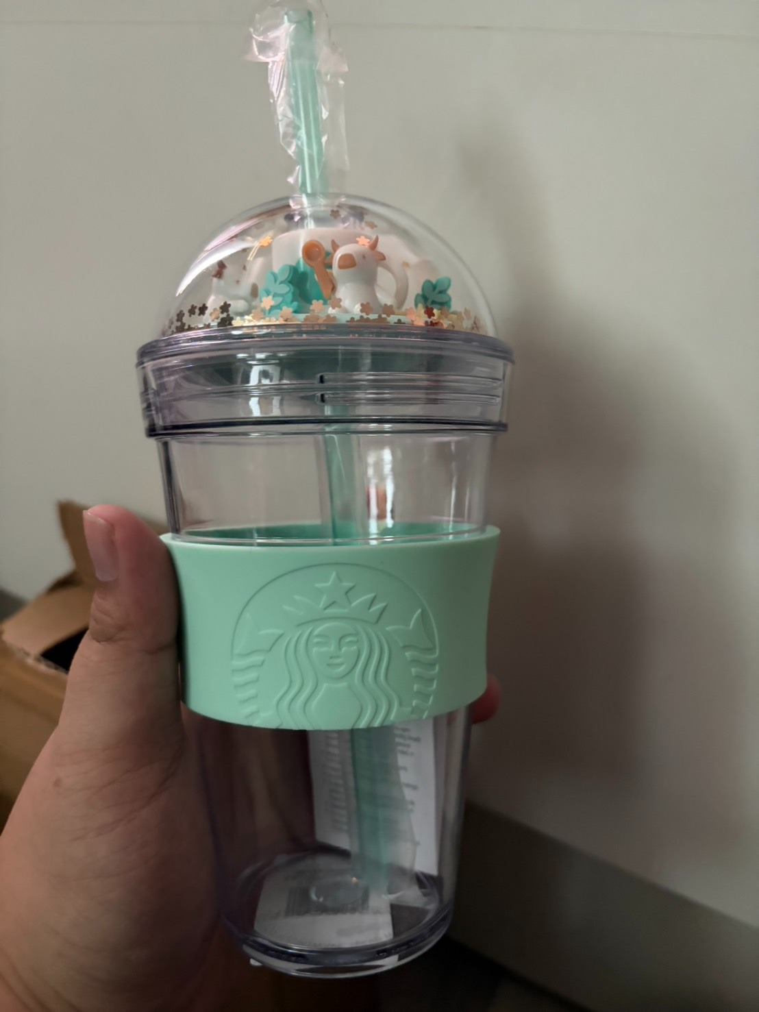 แก้วพลาสติก Starbucks OX Year Fun Dome Cup ขนาด 16 ออนซ์