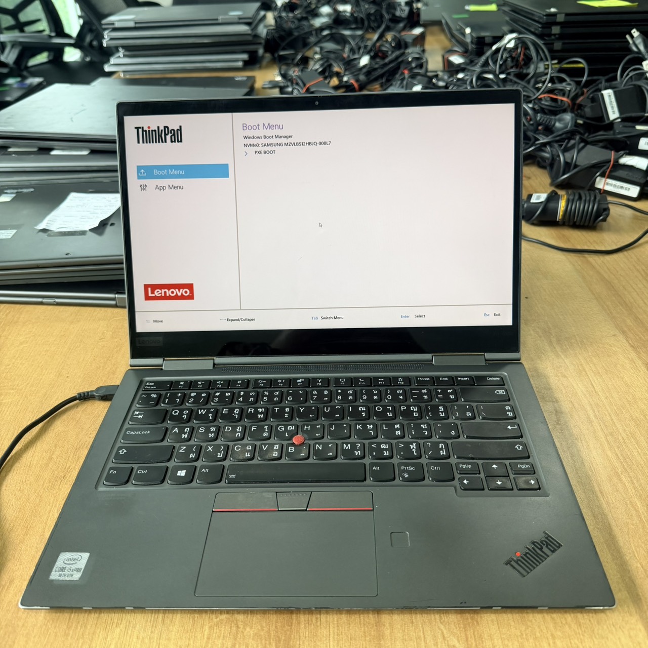 ขาย Lenovo Thinkpad X1 Yoga Gen5(i5-10310U/16GB/M.2 512GB)+Adapter *** จอทัชสกรีน  แบต 100% จอเป็นรอย KB  เครื่องมีรอยตามการใช้งาน