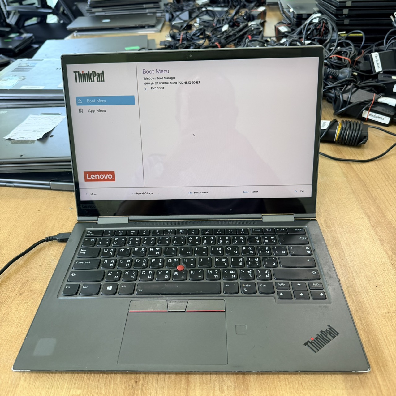 ขาย Lenovo Thinkpad X1 Yoga Gen5(i5-10310U/16GB/M.2 512GB)+Adapter *** จอทัชสกรีน  แบต 7% เครื่องมีรอยตามการใช้งาน