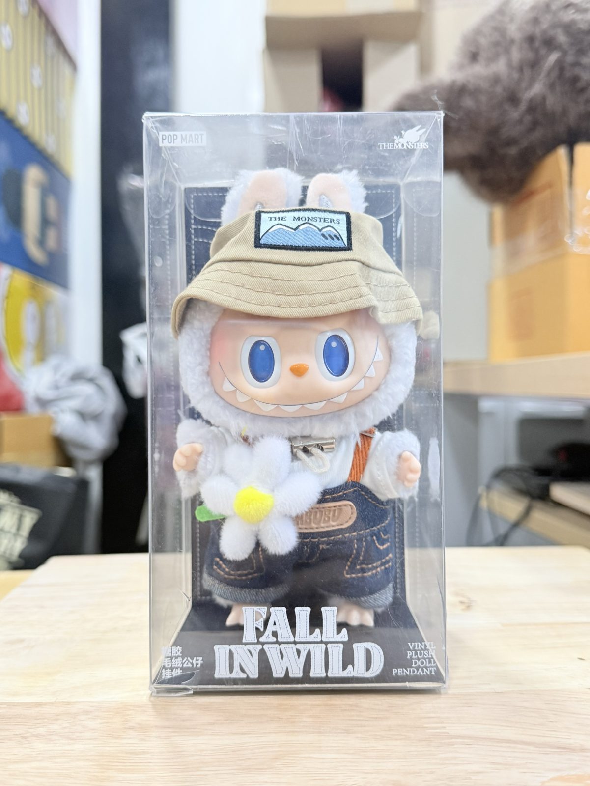 POPMART Fall in Wild Monsters Series Labubu Vinyl Plush Doll 100%