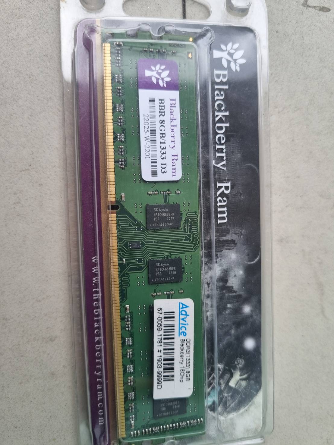 ขาย Ram pc blackberry 8GB/1333