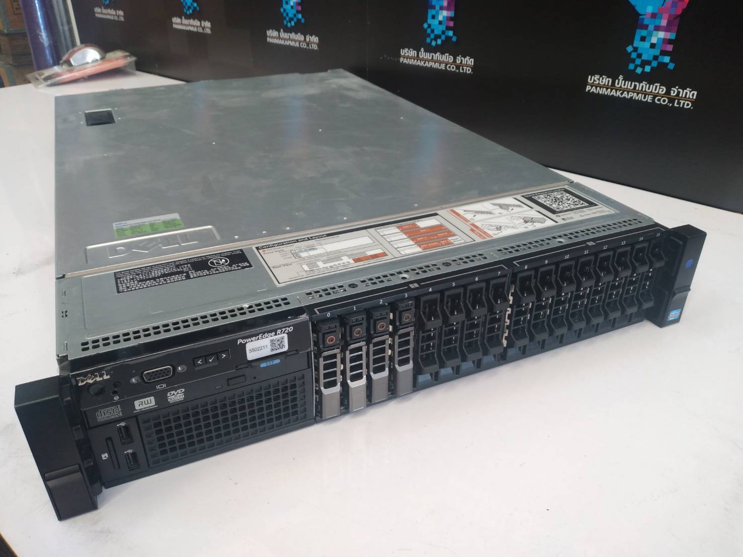 ขาย server Dell R720 E5-2620x2 ram 32GB sas 300x2
