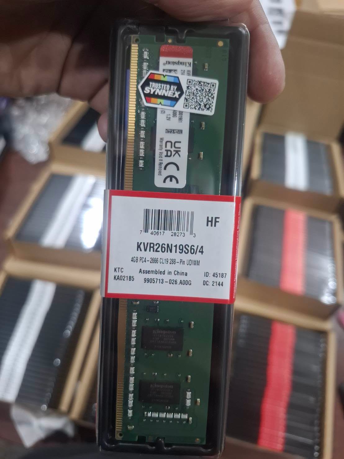 KVR26N19S6/4. 4GB (4GBx1) DDR4 2666MHz รูปที่ 6