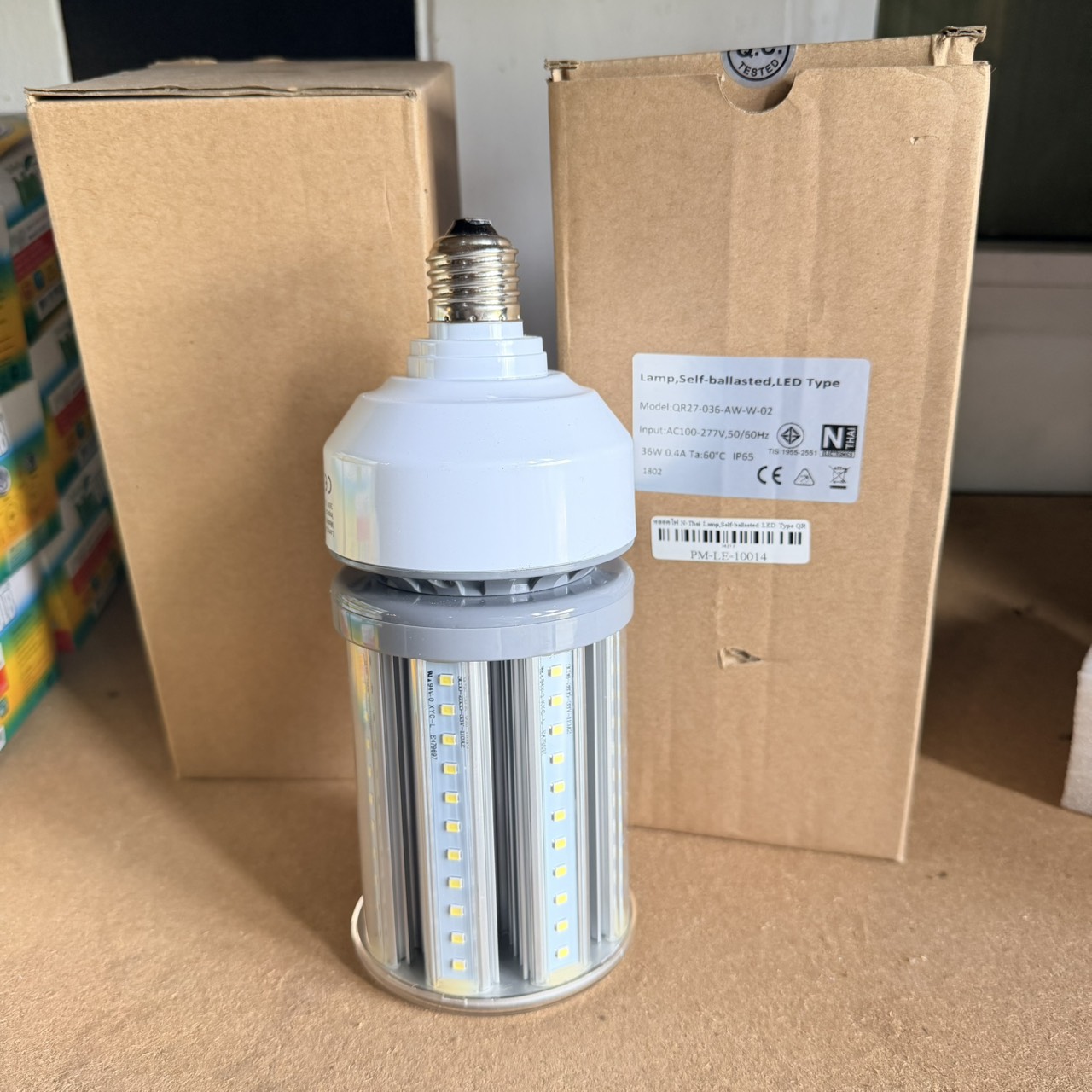 ขาย หลอดไฟ N-Thai Lamp,Self-ballasted LED Type QR27-036-AW-W-02 36W