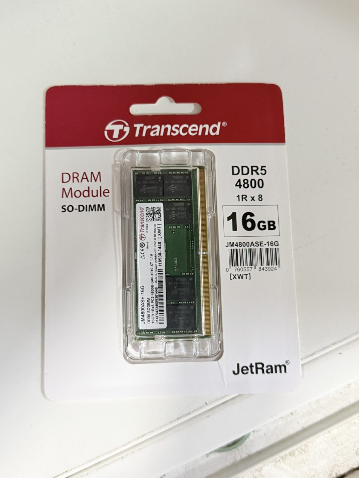 ขาย Transcend 16GB 1Rx8 PC5-4800B-SA0