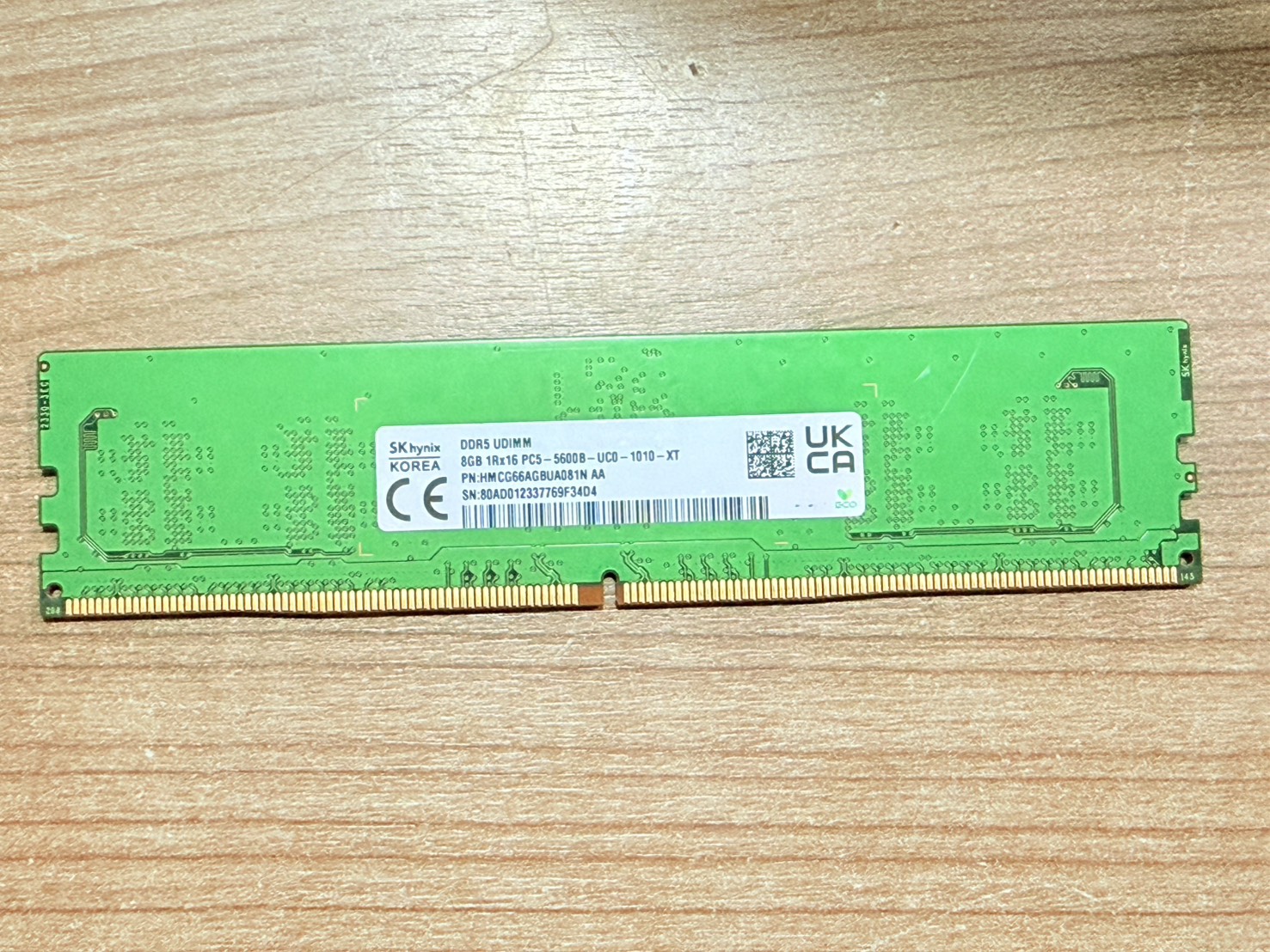 ขาย Ram PC Desktop Skhynix 8GB 1Rx16 PC5-5600B-UCO (UDIMM)