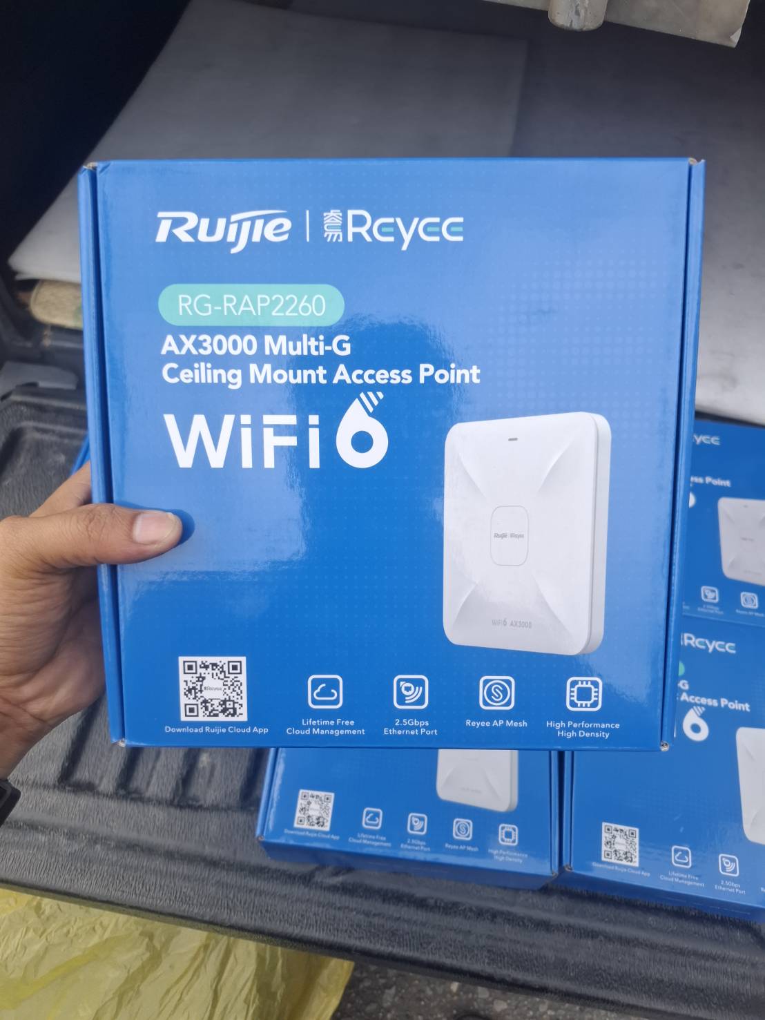 ขาย RG-RAP2260 Ruijie Reyee Wi-Fi 6 AX3000 High Performance Multi-G Ceiling Access Point, 2.5Gbps, Cloud Managed
