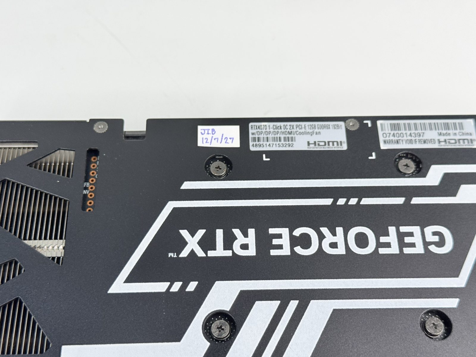 ขาย Galax RTX 4070 1-Click OC X2 12GB GDDR6X รูปที่ 7