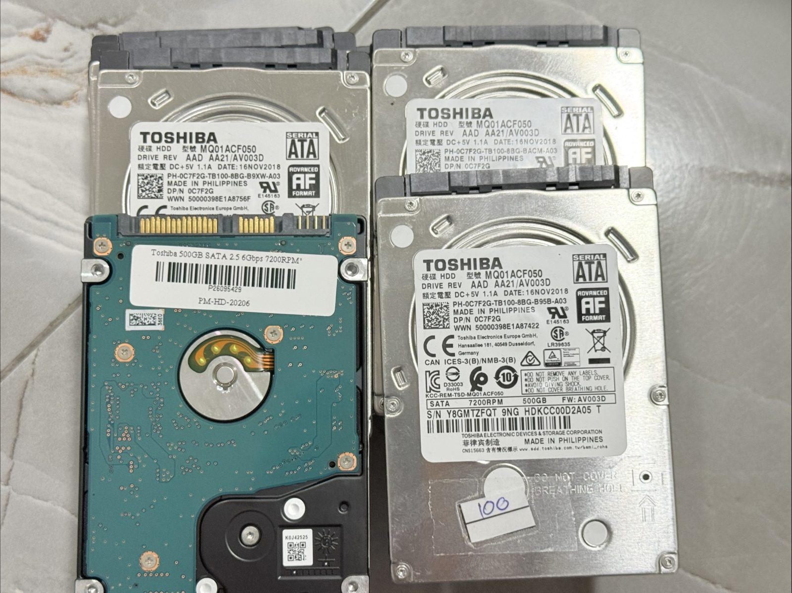 ขาย Toshiba 500GB SATA 2.5 6Gbps 7200RPM" รูปที่ 3