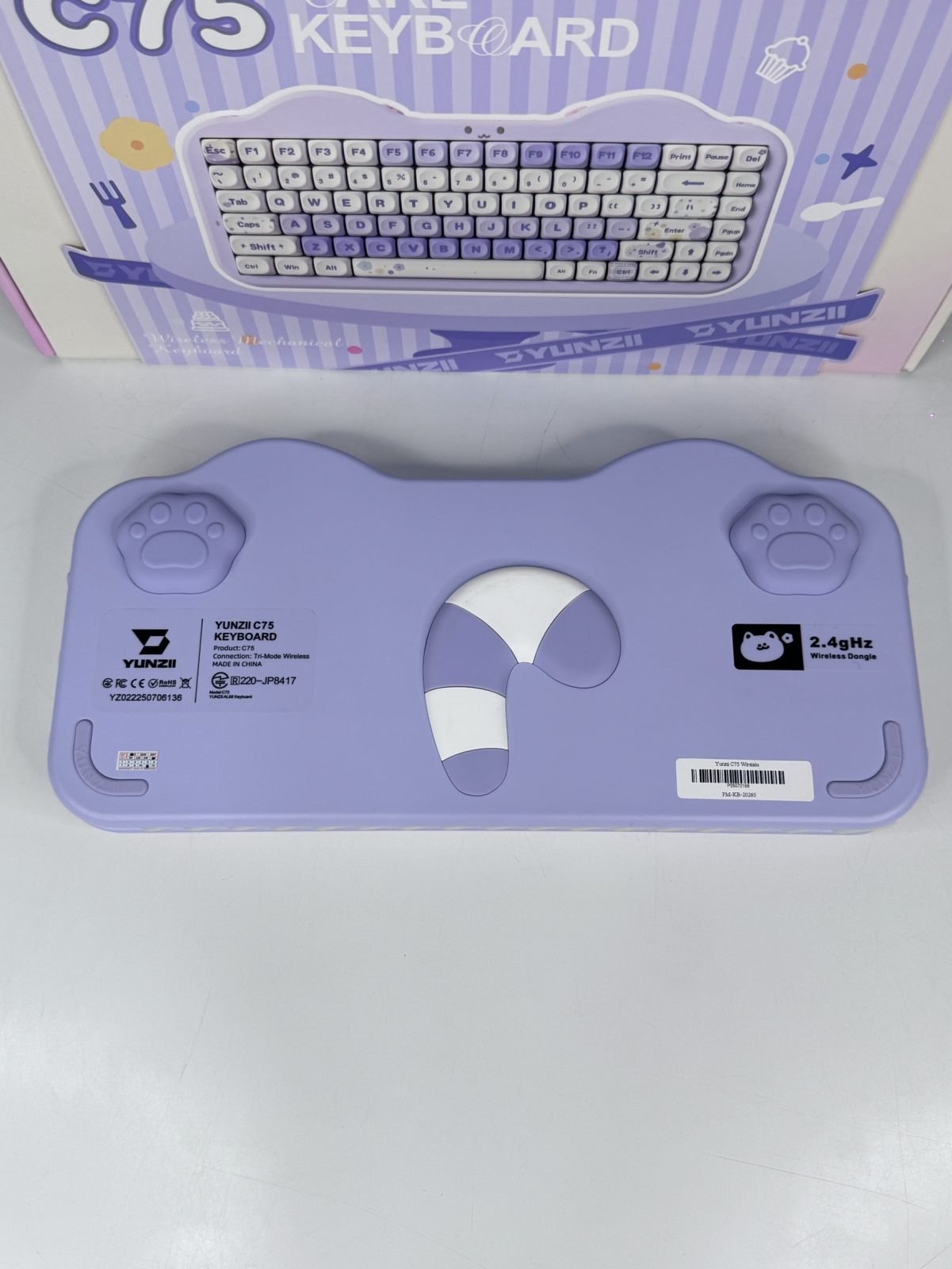 Yunzii C75 Wireless สีม่วง รูปที่ 2