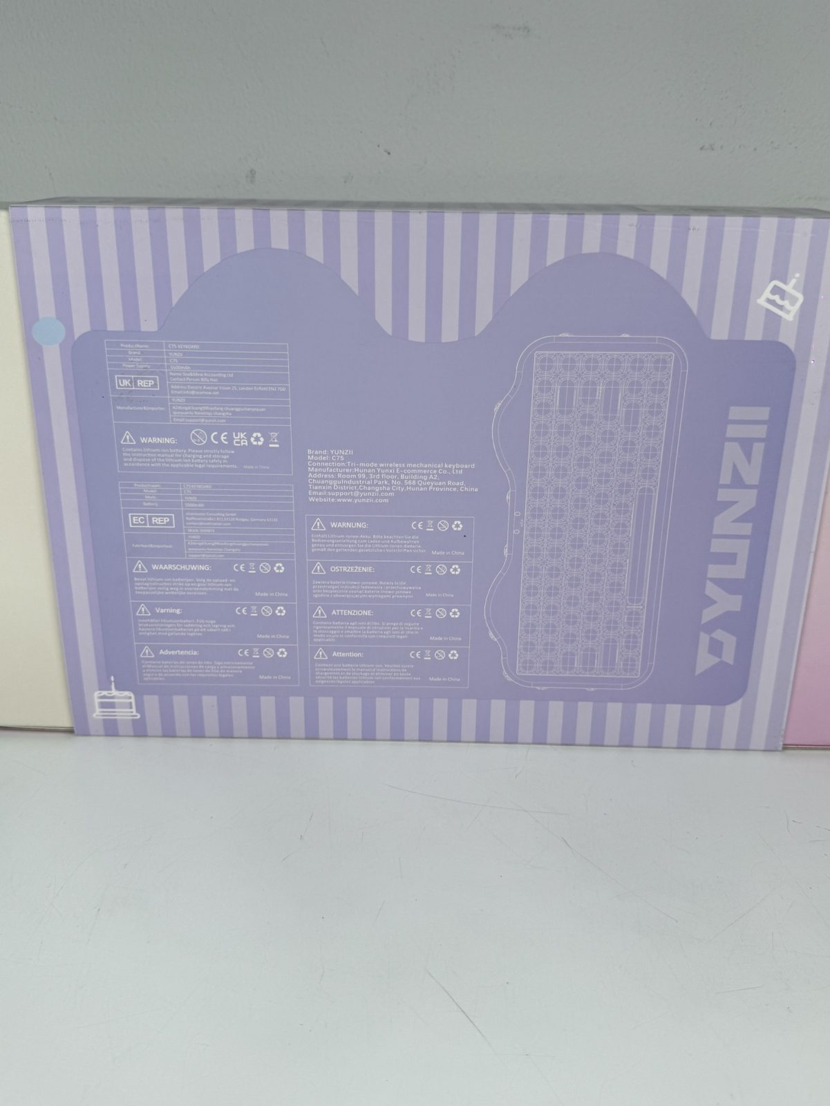 Yunzii C75 Wireless สีม่วง รูปที่ 3