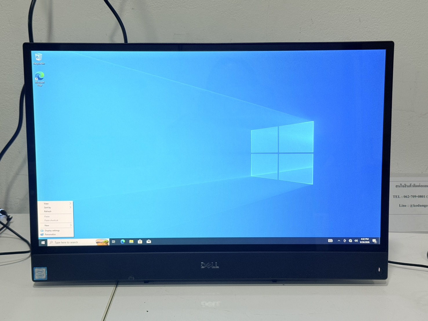 ขาย ALL-IN-ONE Dell Inspiron 3277 AIO (i5-7200U/8GB/HDD 1TB)+ Adapter ***ฝุ่นในจอ ลำโพงแตก