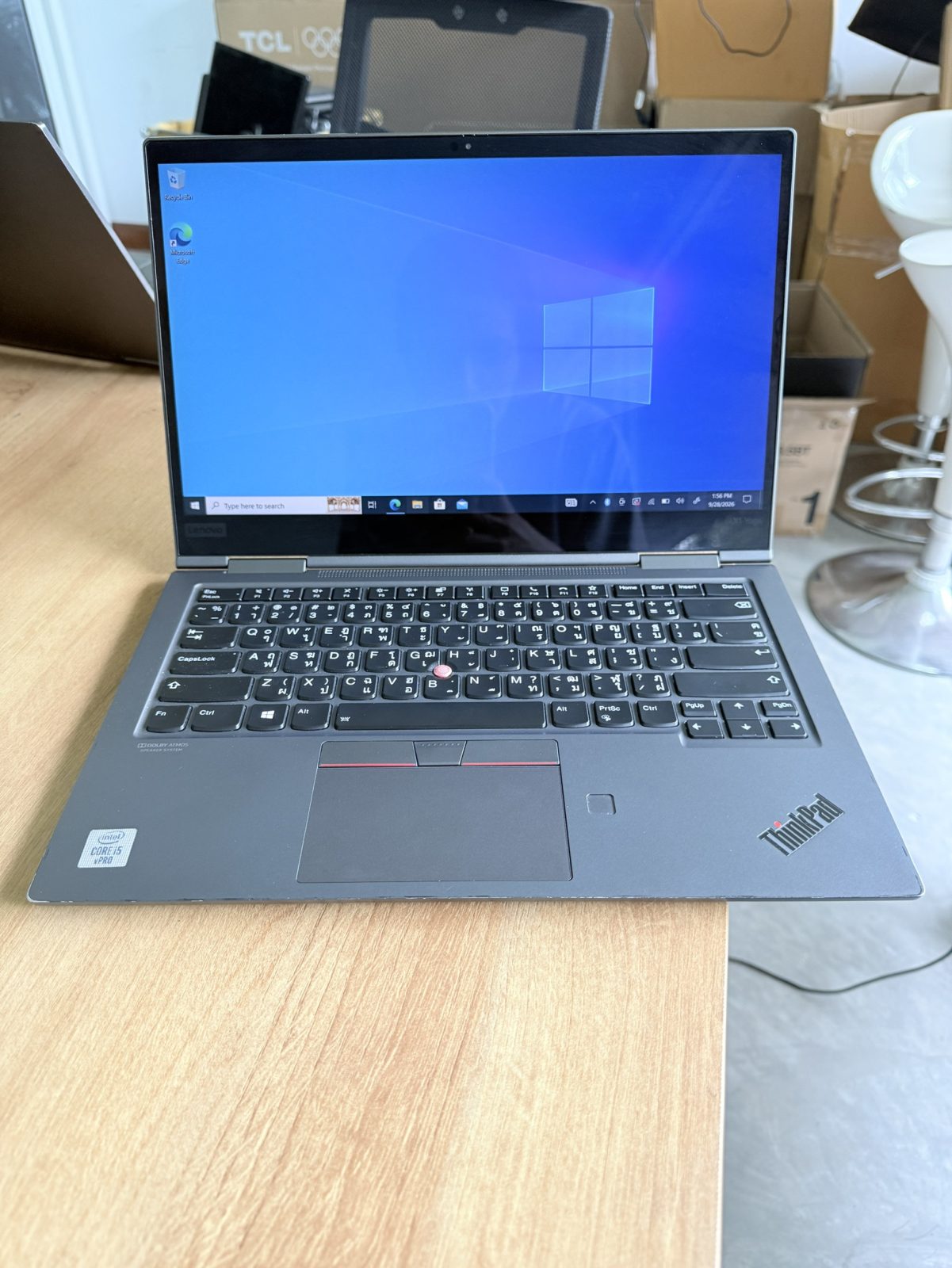 ขาย Lenovo Thinkpad X1 Yoga Gen5(i5-10310U/16GB/M.2 512GB)+Adapter แบต 58% ลำโพงแตก  ทัชแพดไม่ติด มุมเครื่องบุบ