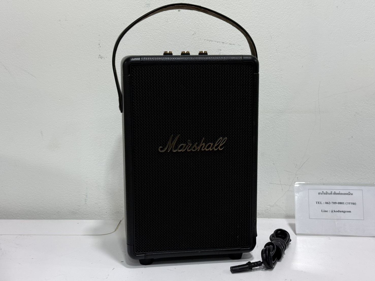 ขาย ลำโพงบลูทูธ Marshall TUFTON + Ac Adapter (Black and Brass) มีรอยลึก