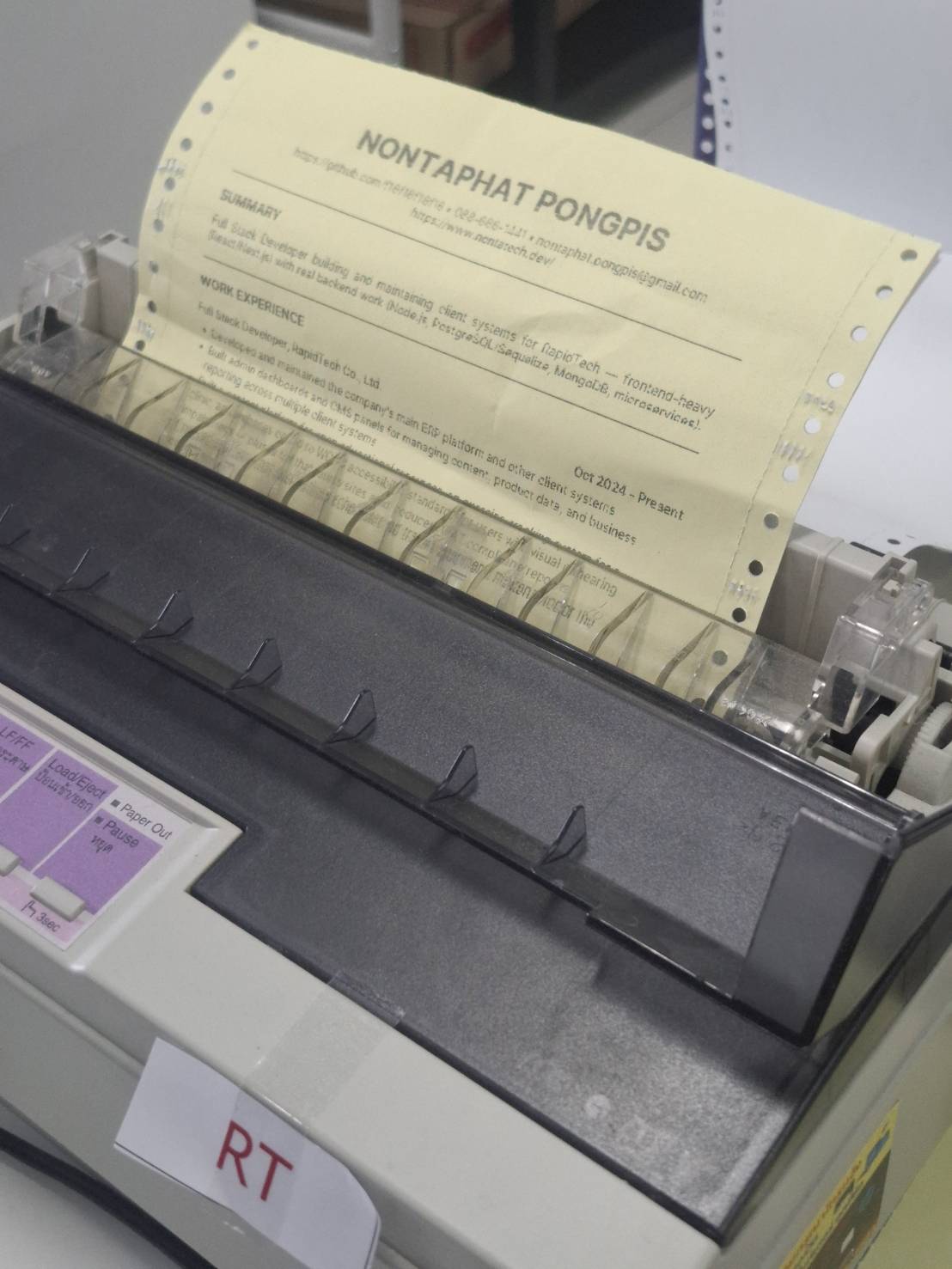 ขาย Epson LQ-300+ II รูปที่ 2