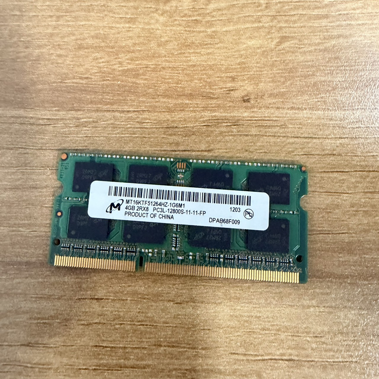 ขาย Ram NB Micron 4GB 2Rx8 PC3L-12800S