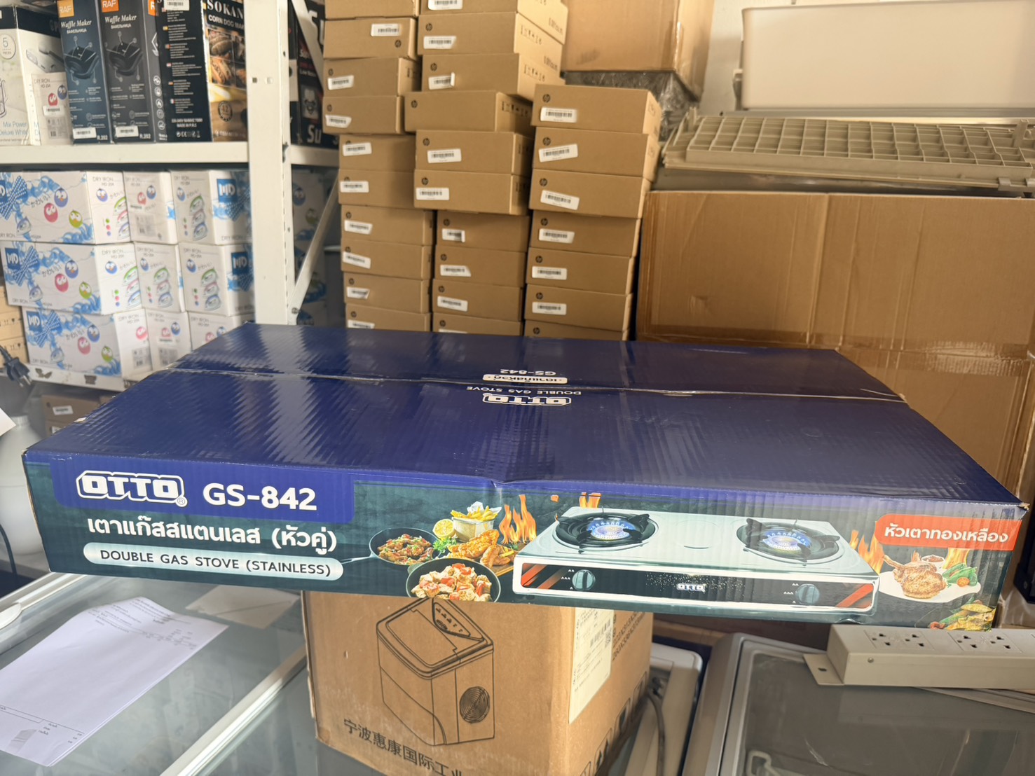 ขาย OTTO เตาแก๊สสแตนเลส หัวคู่ รุ่น GS-842