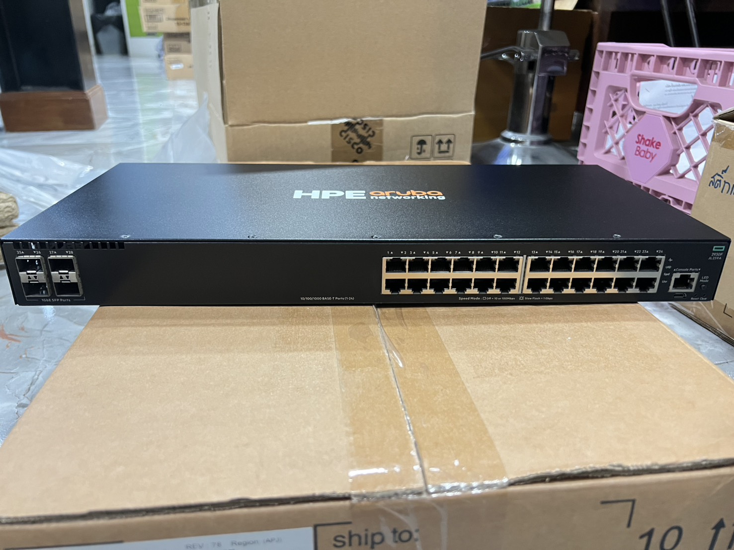 ขาย HPE Aruba 2930F 24G 4SFP Switch (JL259A / JL259-60001)