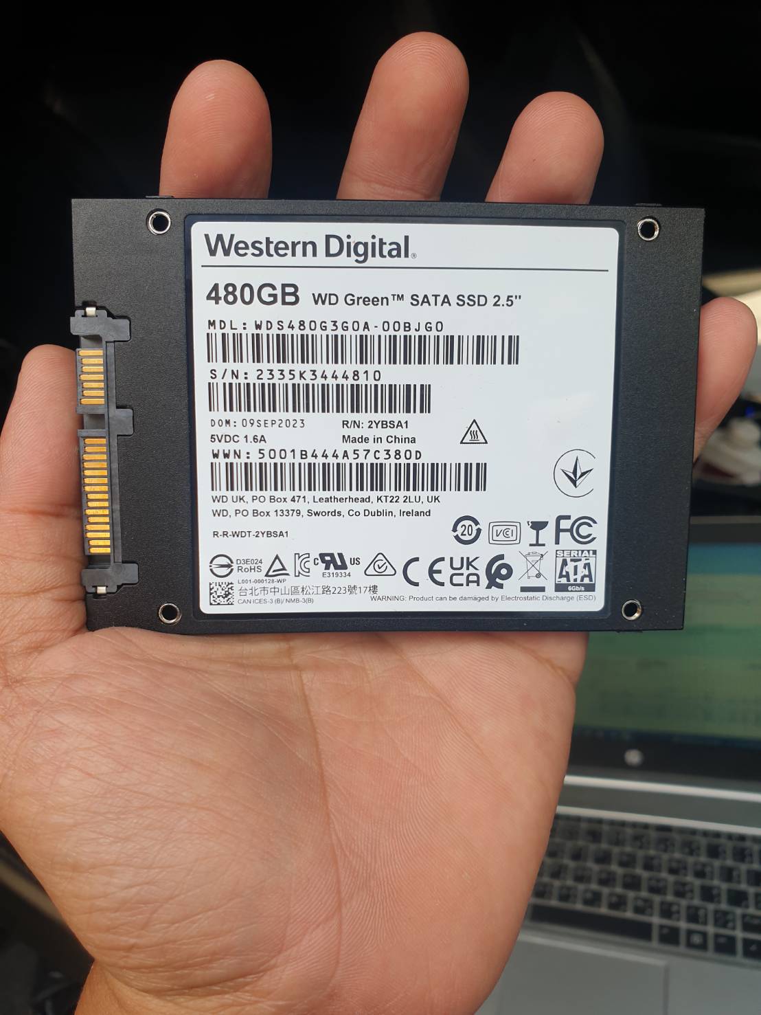 ขาย wd green ssd 480GB รูปที่ 2