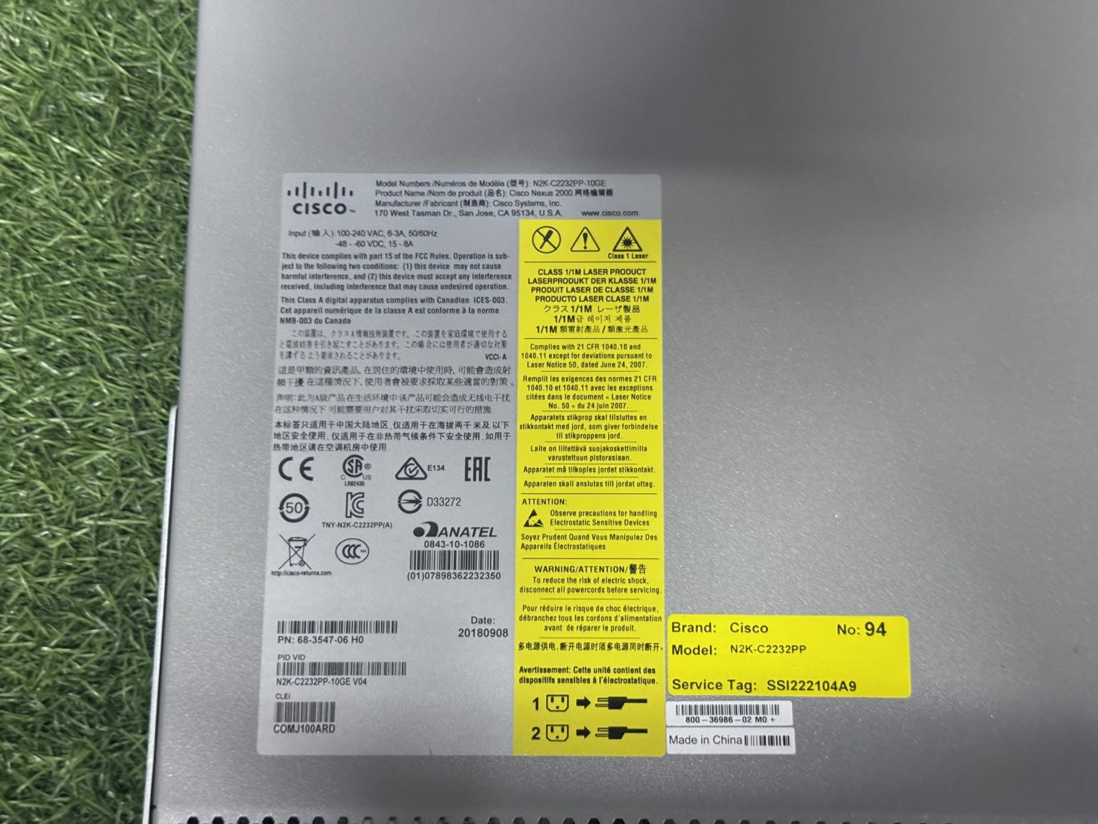 ขาย Cisco Nexus 2232PP 10 GE FABRIC EXTENDER รูปที่ 4