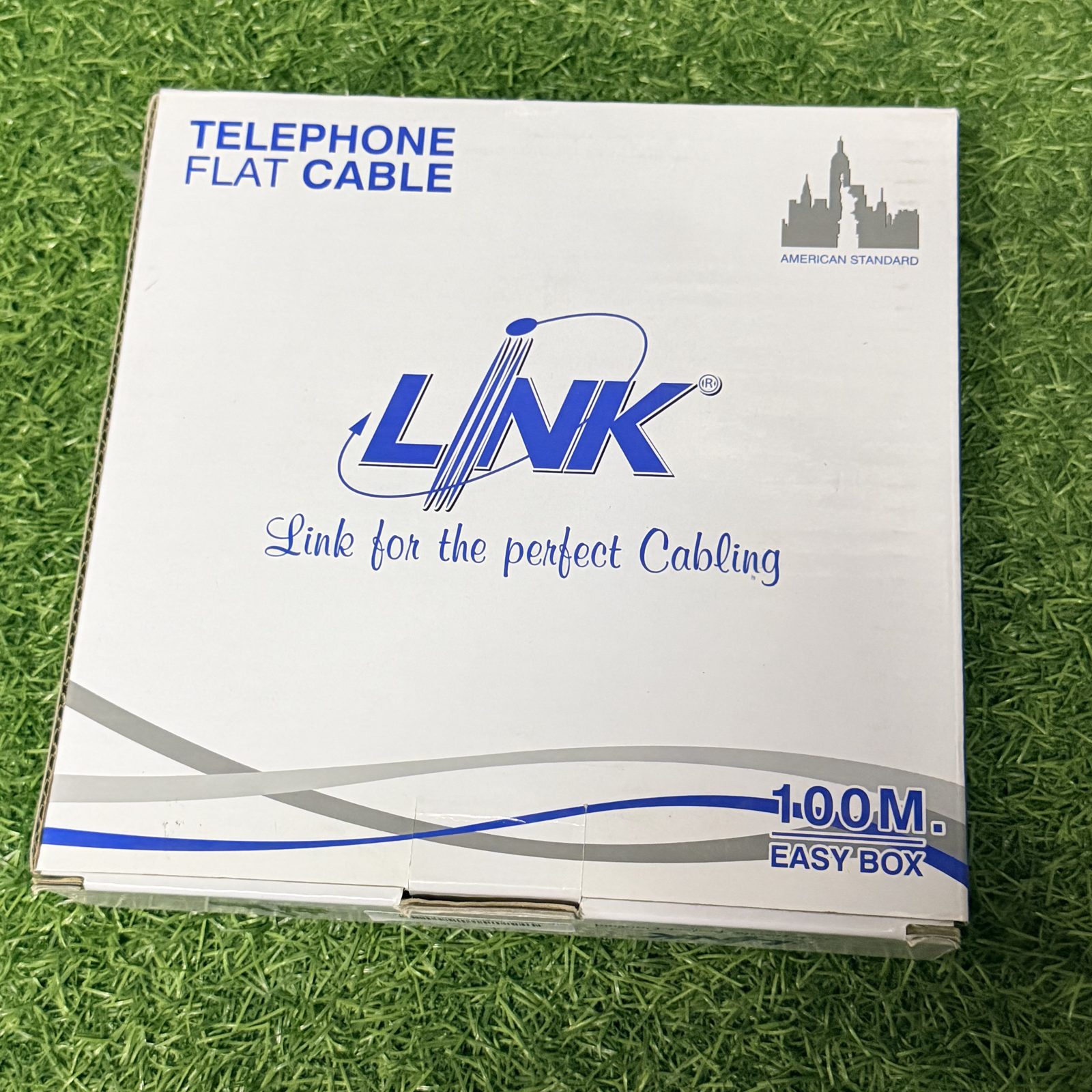 ขาย LINK FLAT Telephone สายโทรศัพท์ 100M/Box (รุ่นUL-0054)