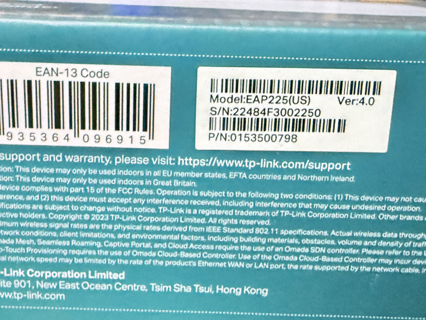 ขาย Access Point TP-Link Omada EAP225 + PoE Adapter รูปที่ 6