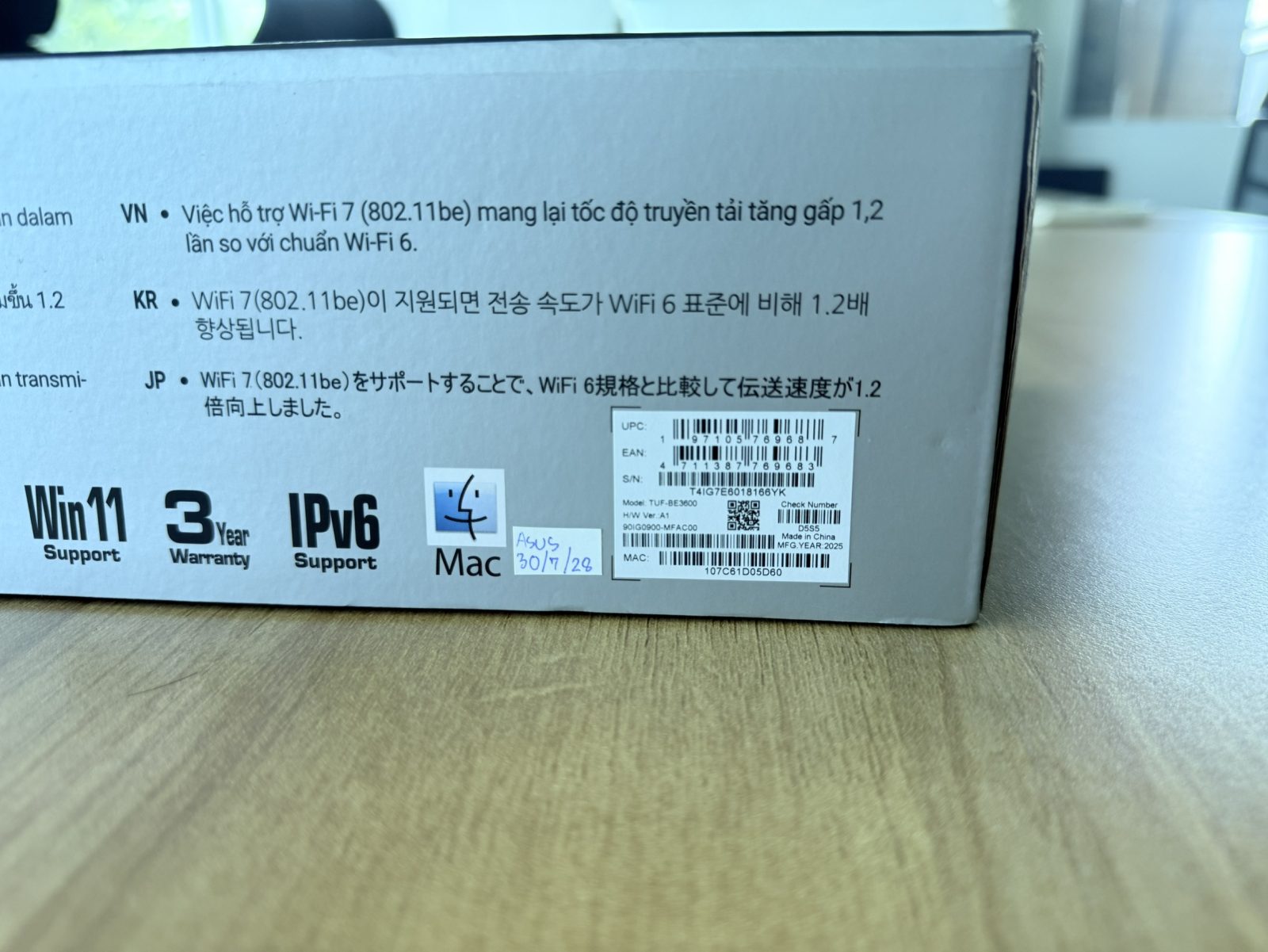 ขาย Asus TUF Gaming BE3600 + Adapter รูปที่ 7