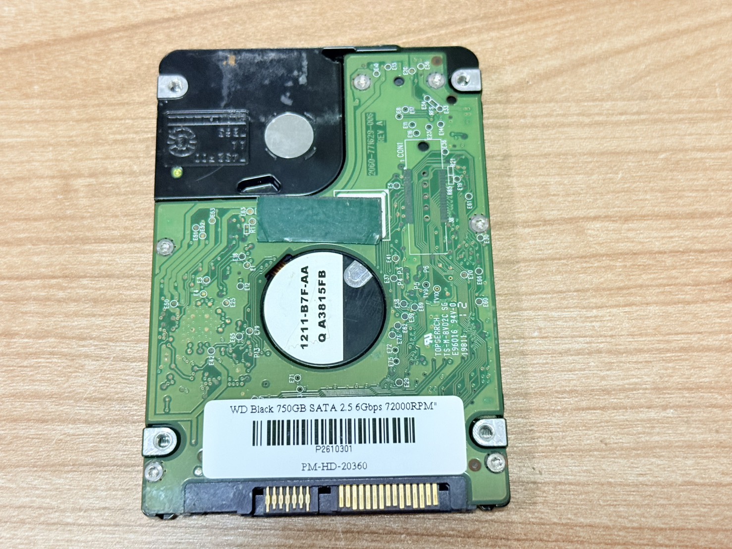 ขาย WD Black 750GB SATA 2.5 6Gbps 72000RPM" รูปที่ 2