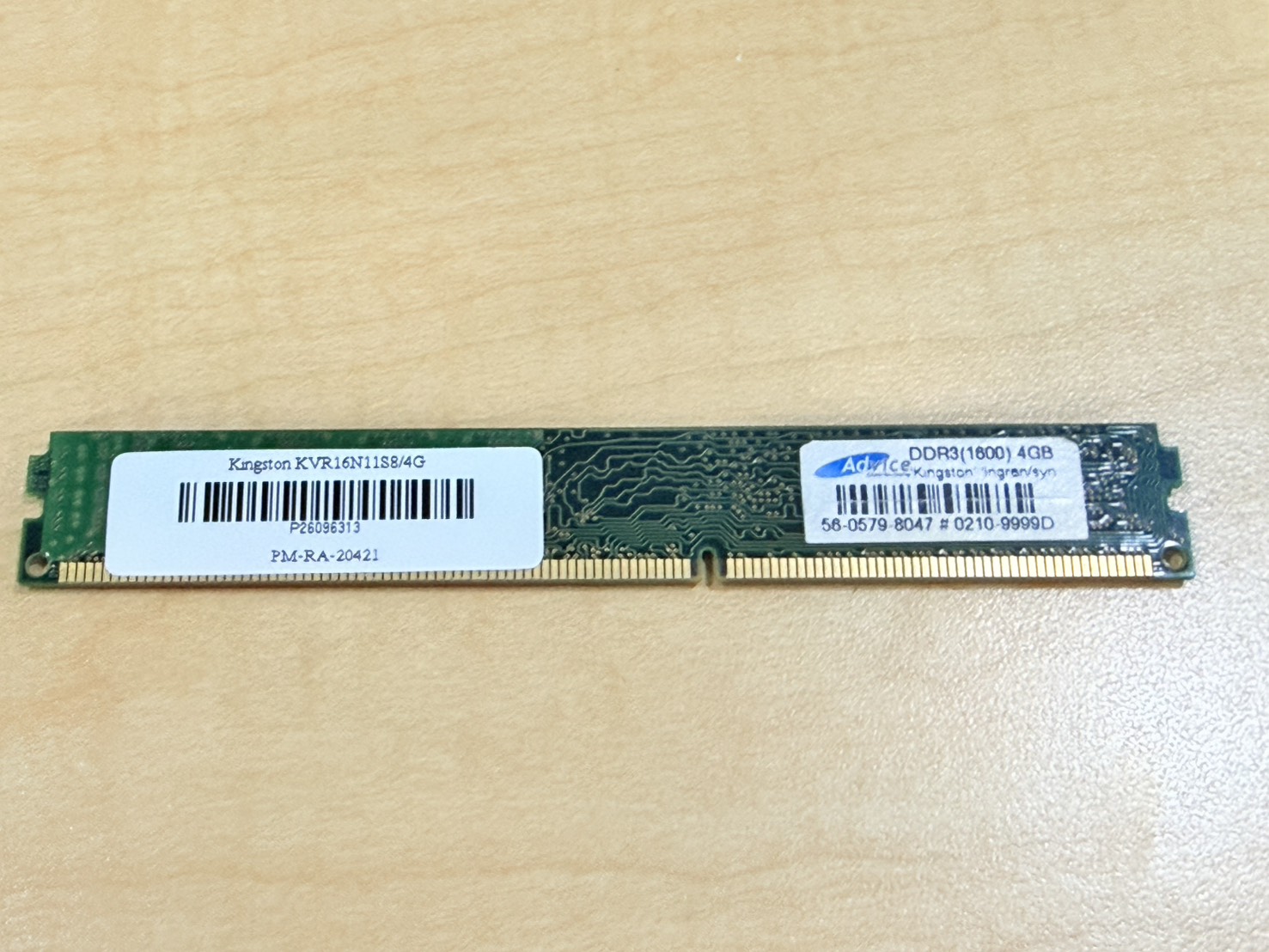 ขาย แรมพีซี Kingston KVR16N11S8/4G DDR3