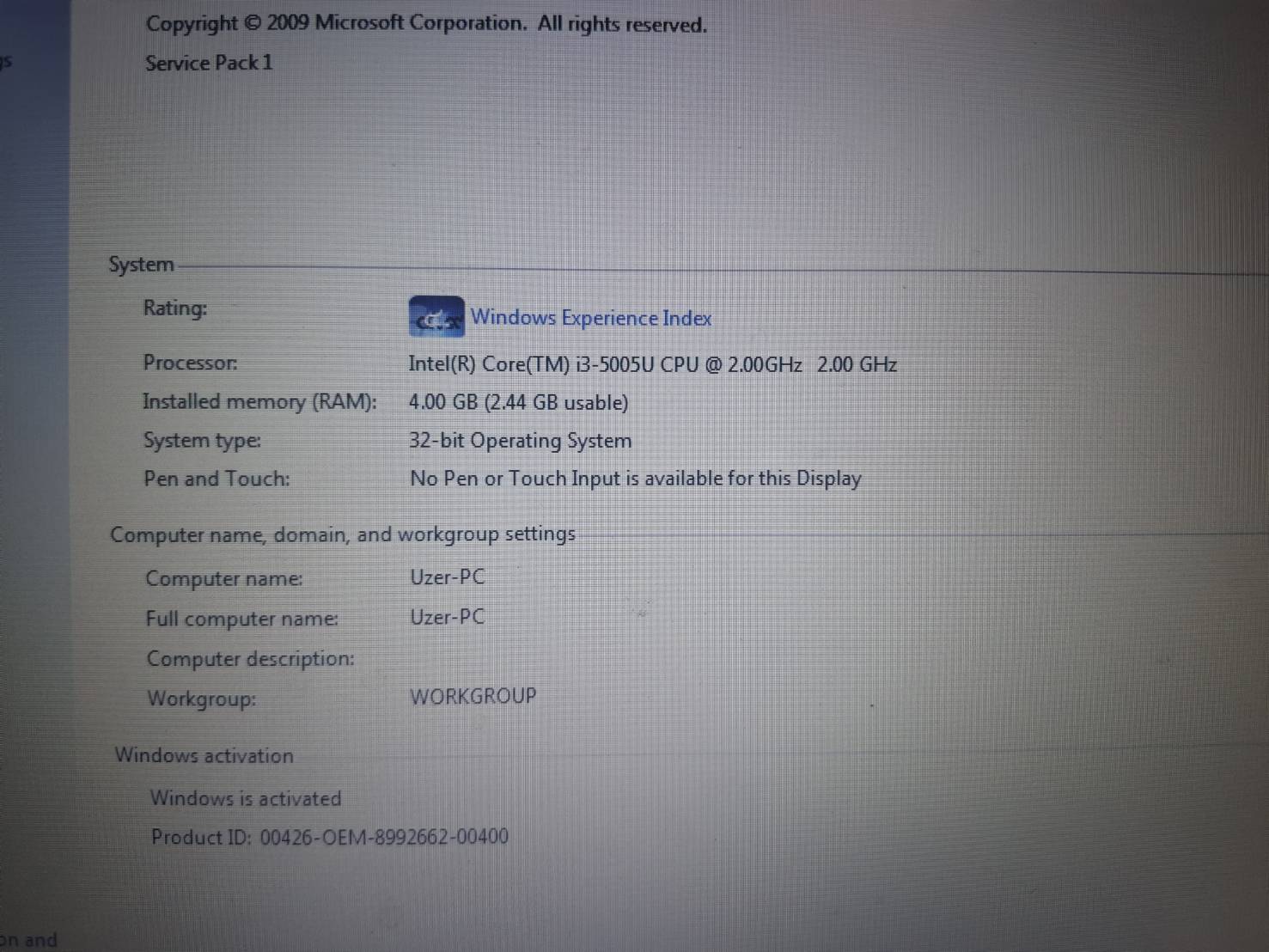 ขาย notebook hp แบตเสีย จอมีตำหนิ รูปที่ 5