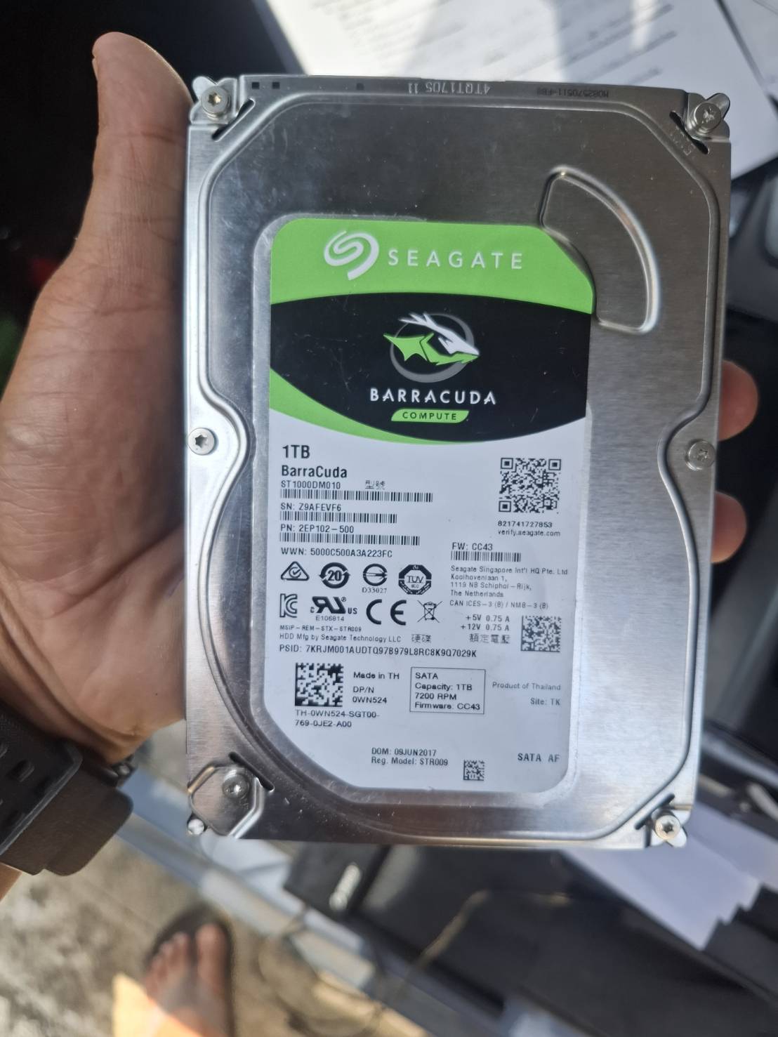 ขาย harddisk seagate barracuda 1 TB